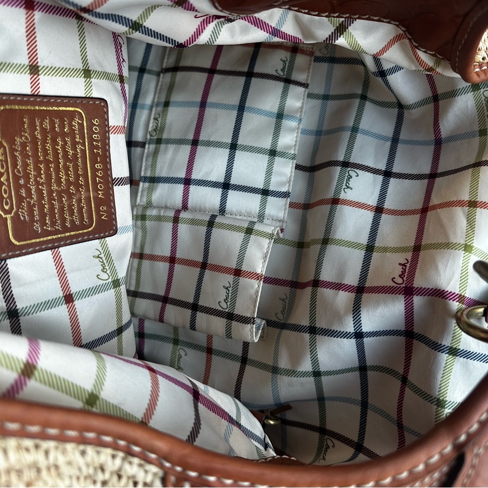 ✨🤩COACH “rare” Bleecker Millie XL Straw Hobo Bag✨ - Picture 9 of 13